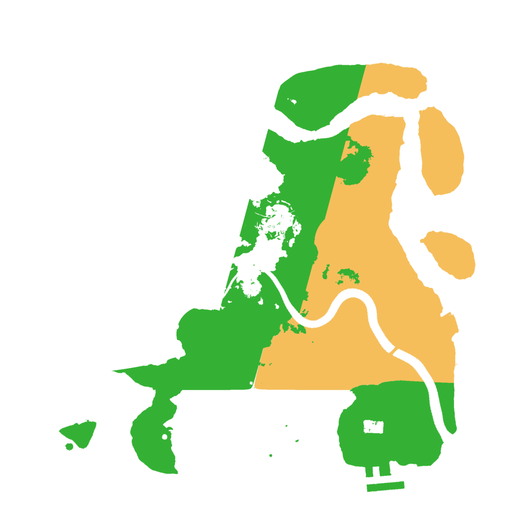 Biome Rust Map: Procedural Map, Size: 2800, Seed: 909122