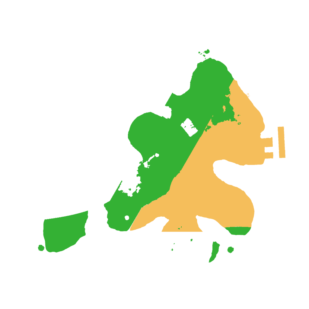 Biome Rust Map: Procedural Map, Size: 2000, Seed: 435354