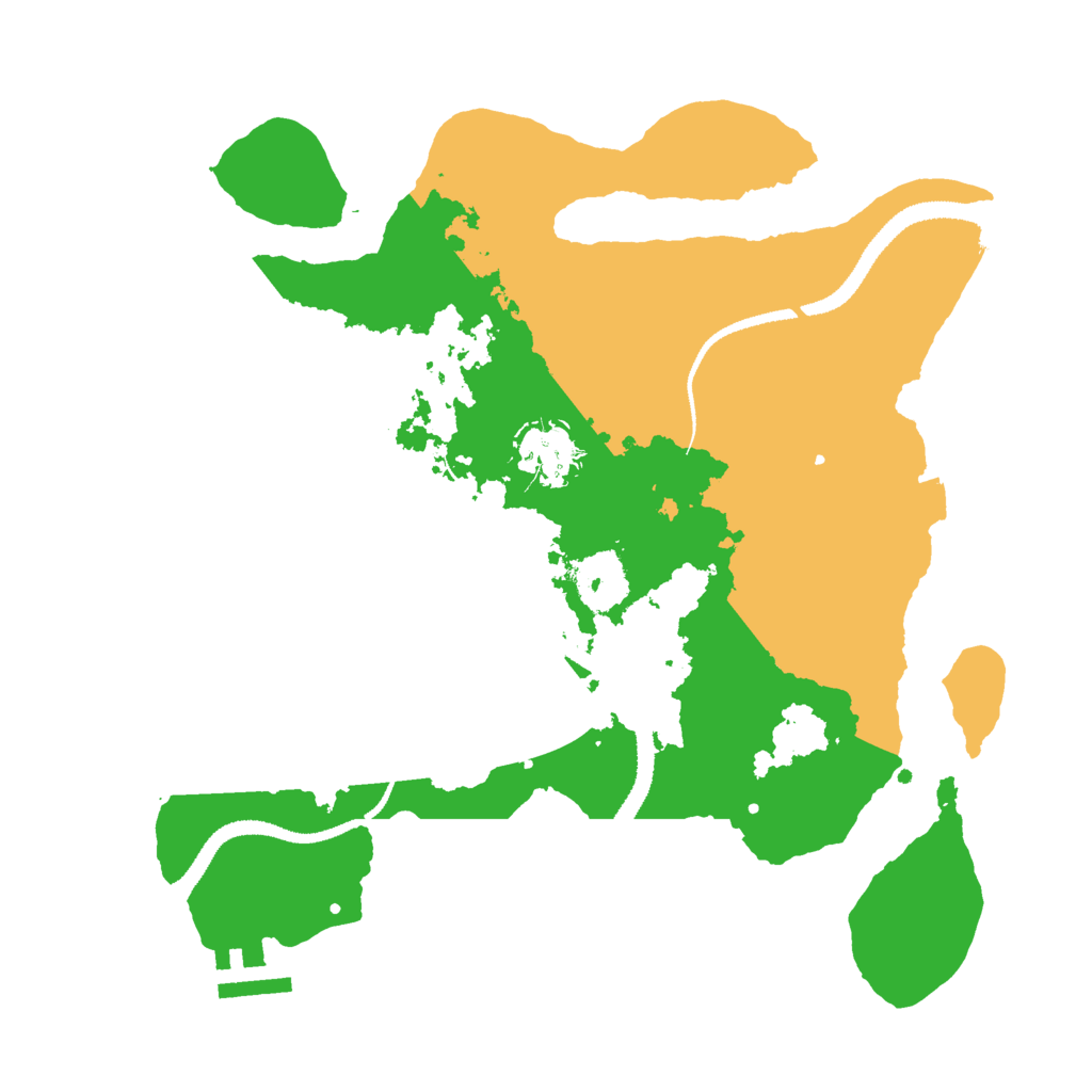 Biome Rust Map: Procedural Map, Size: 3000, Seed: 33706934