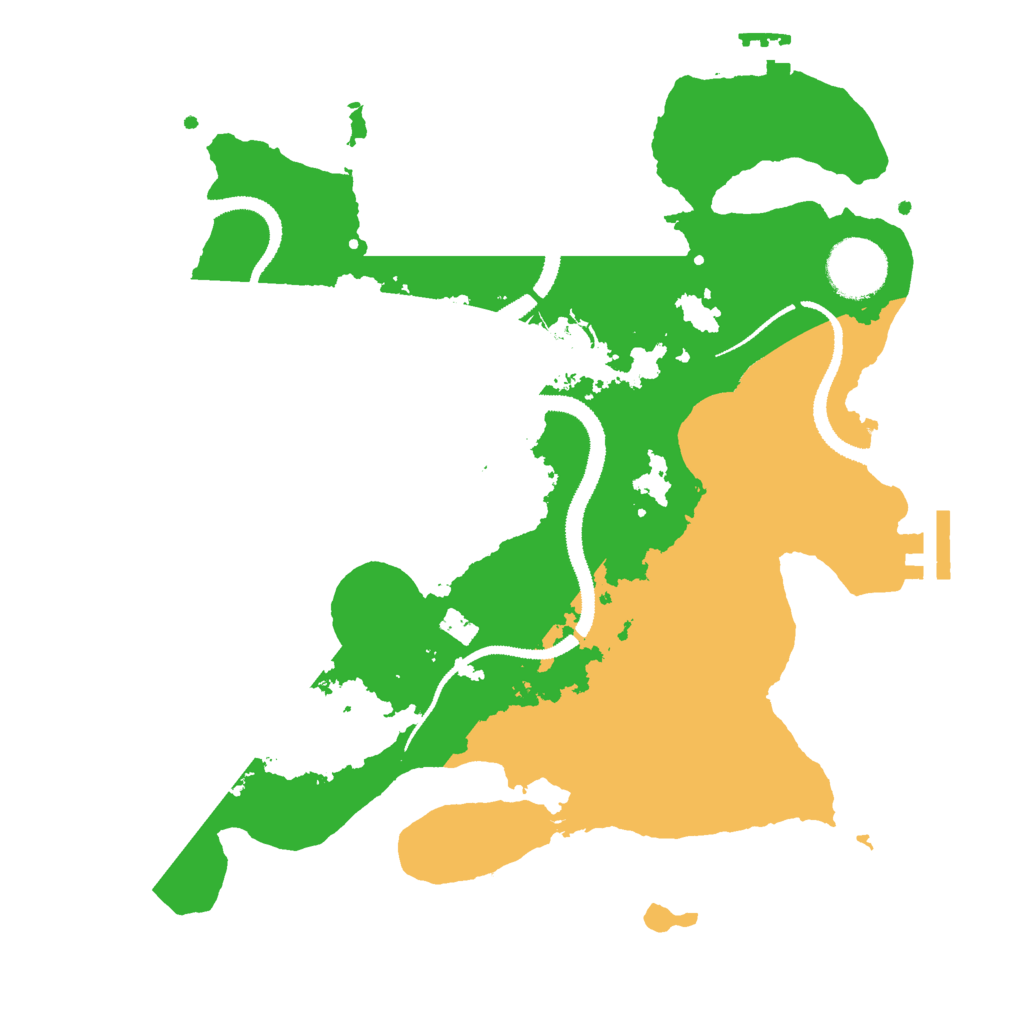 Biome Rust Map: Procedural Map, Size: 3000, Seed: 985054074