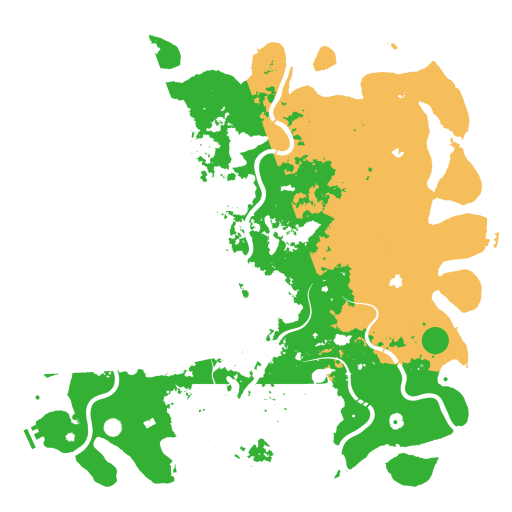 Biome Rust Map: Procedural Map, Size: 5000, Seed: 280224257
