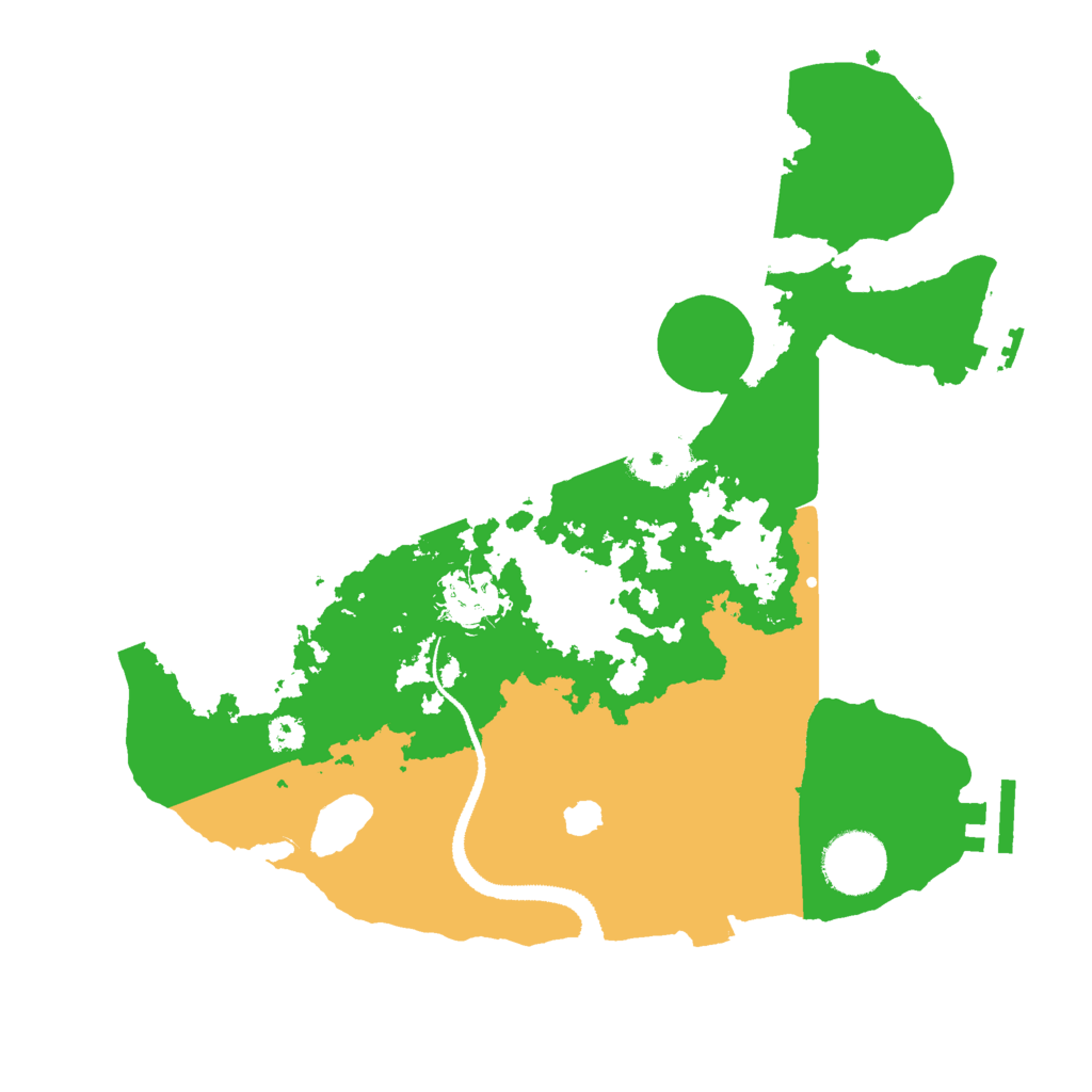 Biome Rust Map: Procedural Map, Size: 3000, Seed: 25611