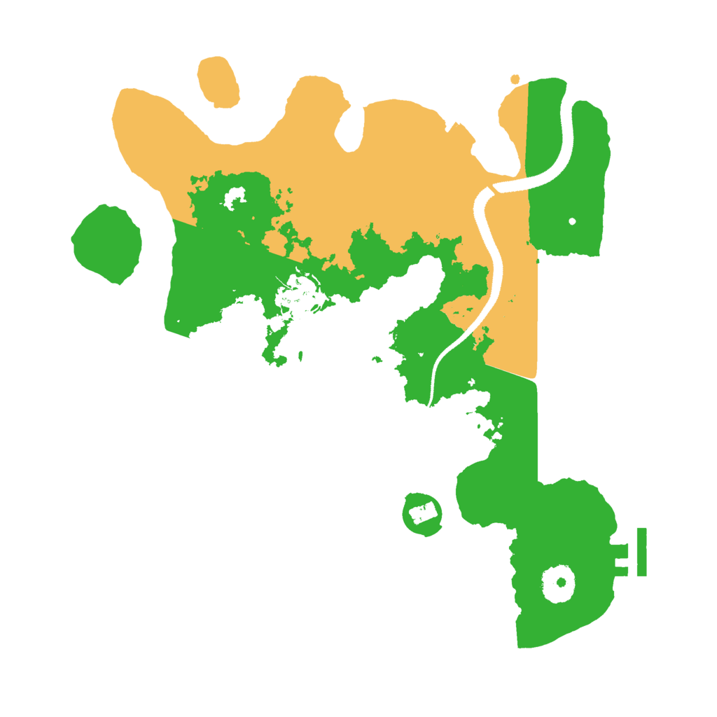 Biome Rust Map: Procedural Map, Size: 3000, Seed: 69168