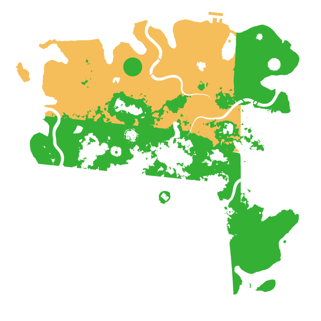 Biome Rust Map: Procedural Map, Size: 4500, Seed: 390978320