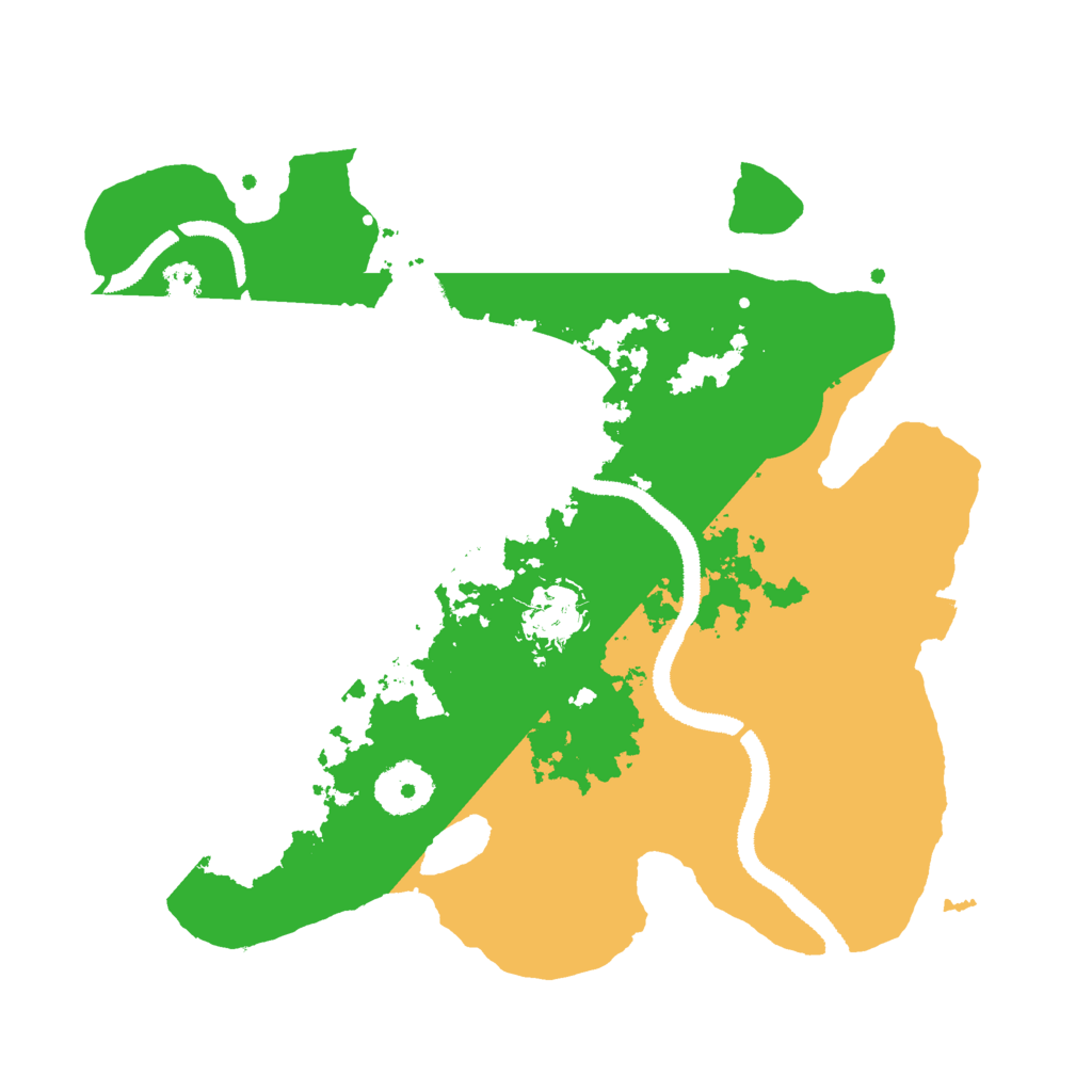 Biome Rust Map: Procedural Map, Size: 3000, Seed: 145615