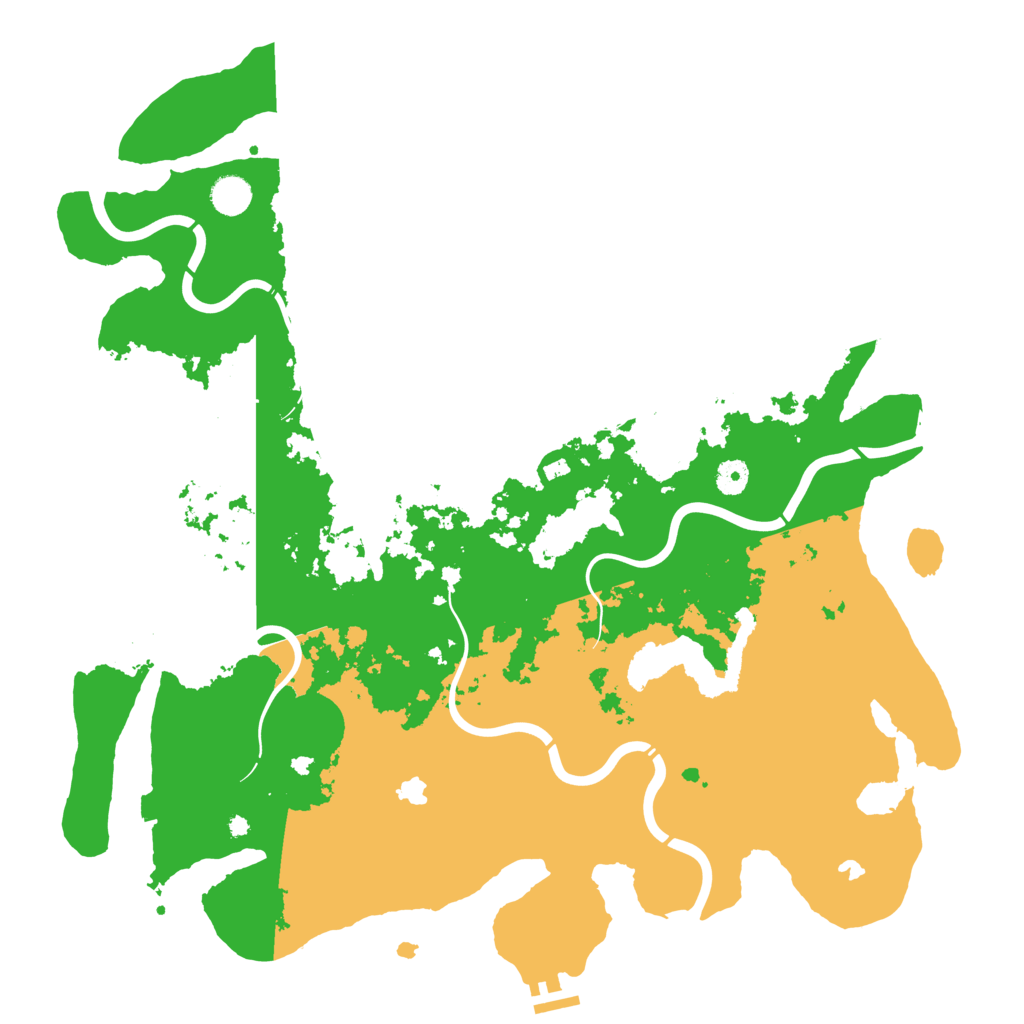Biome Rust Map: Procedural Map, Size: 4500, Seed: 410643446