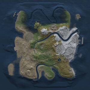 Thumbnail Rust Map: Procedural Map, Size: 2700, Seed: 71237223, 9 Monuments