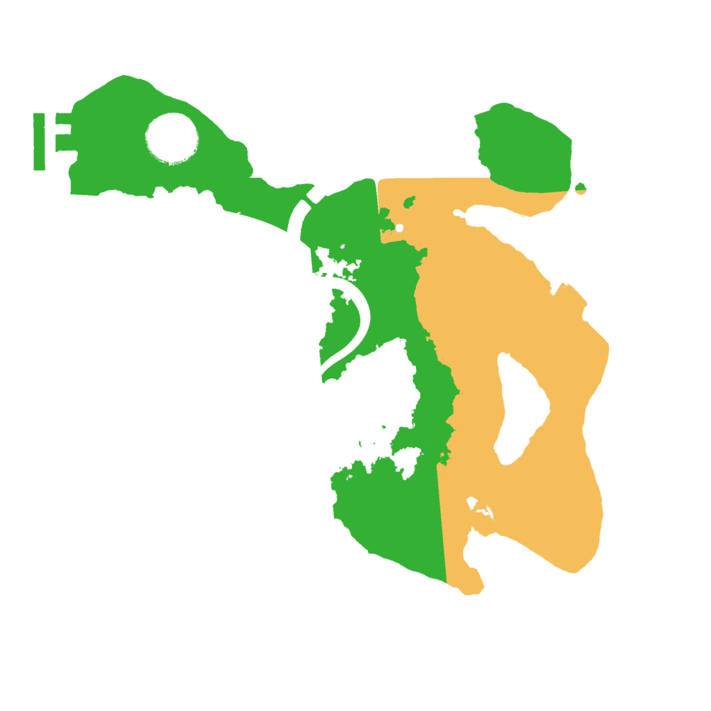 Biome Rust Map: Procedural Map, Size: 2500, Seed: 1969181682