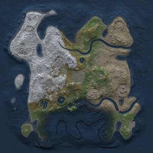 Thumbnail Rust Map: Procedural Map, Size: 3000, Seed: 1339, 11 Monuments