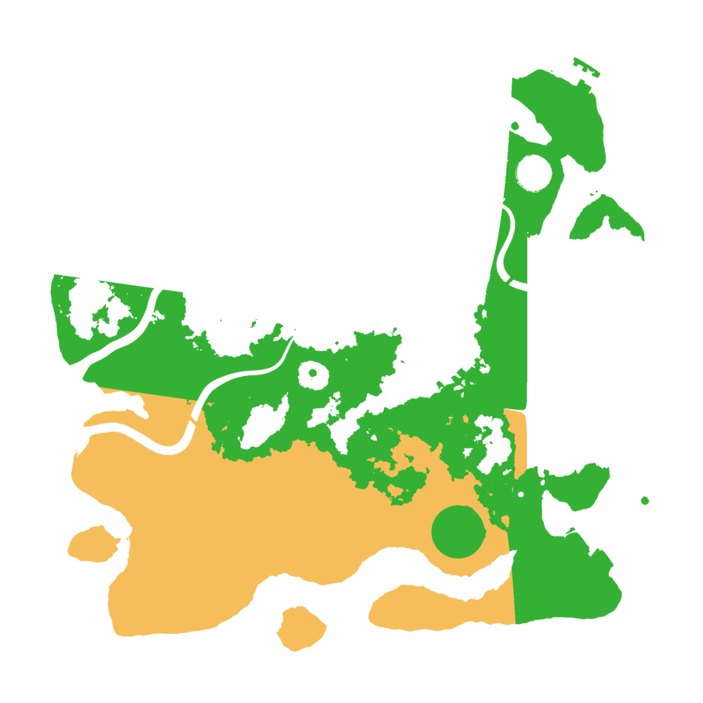 Biome Rust Map: Procedural Map, Size: 3500, Seed: 6137854