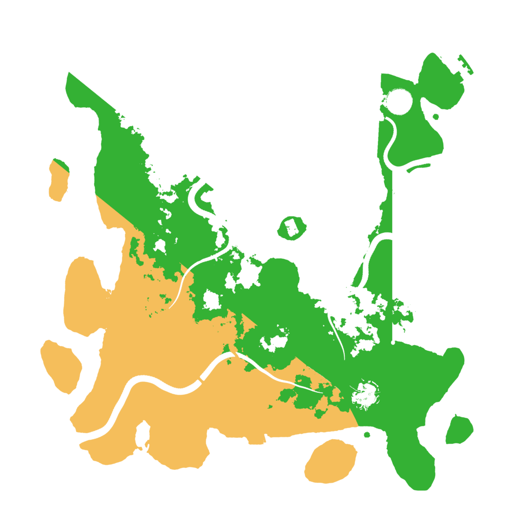 Biome Rust Map: Procedural Map, Size: 3500, Seed: 207612155