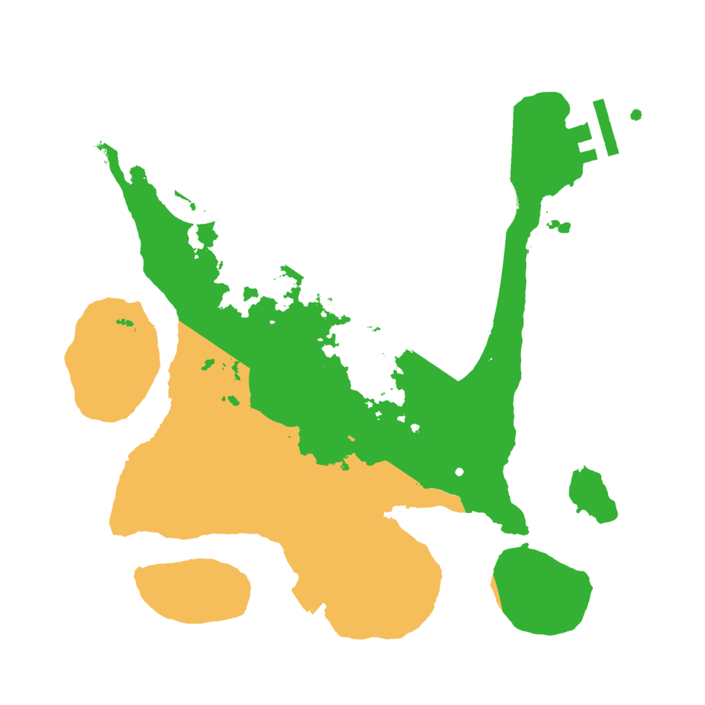 Biome Rust Map: Procedural Map, Size: 2500, Seed: 4758