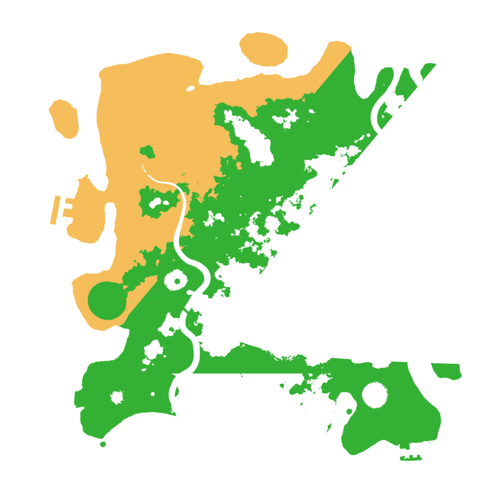 Biome Rust Map: Procedural Map, Size: 3500, Seed: 1206179667