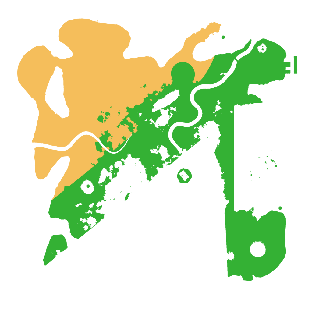 Biome Rust Map: Procedural Map, Size: 3550, Seed: 1035571998