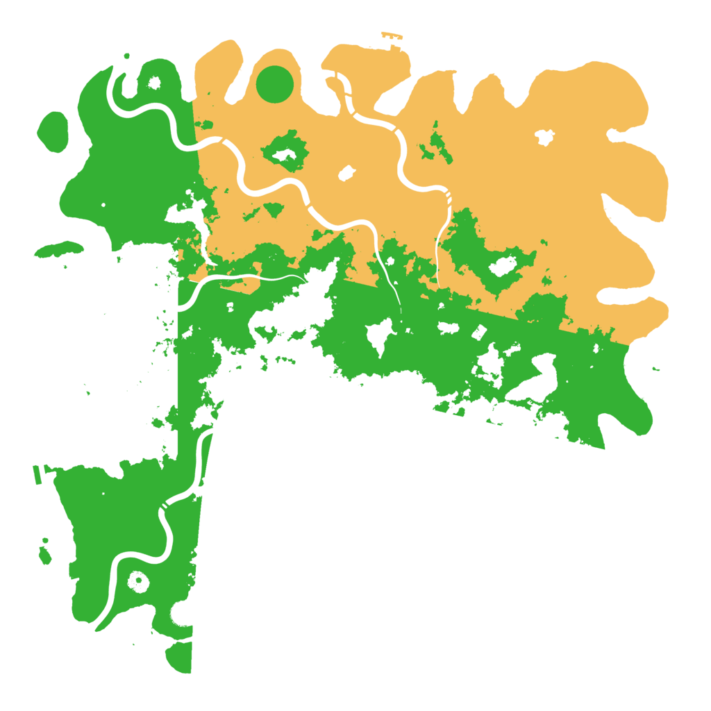 Biome Rust Map: Procedural Map, Size: 5000, Seed: 266831