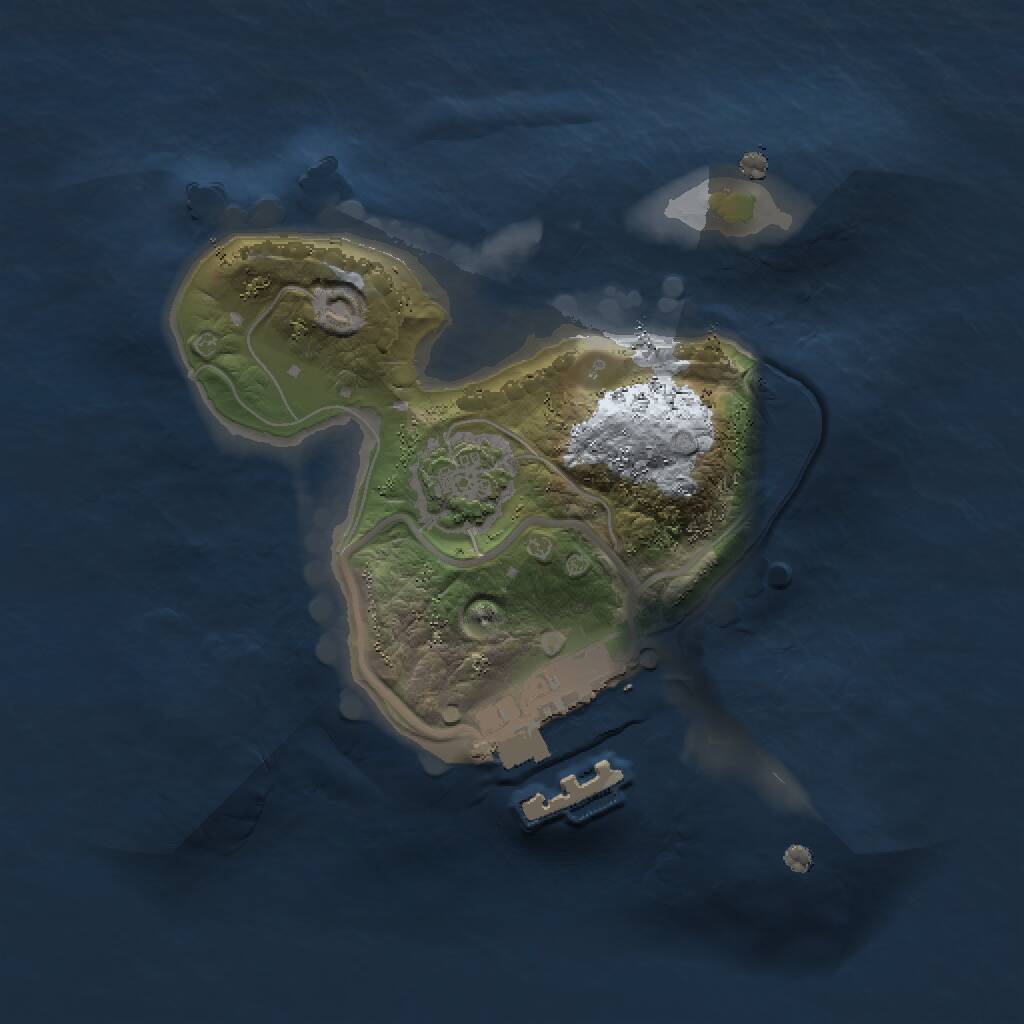 Rust Map: Procedural Map, Size: 1500, Seed: 679658856, 3 Monuments