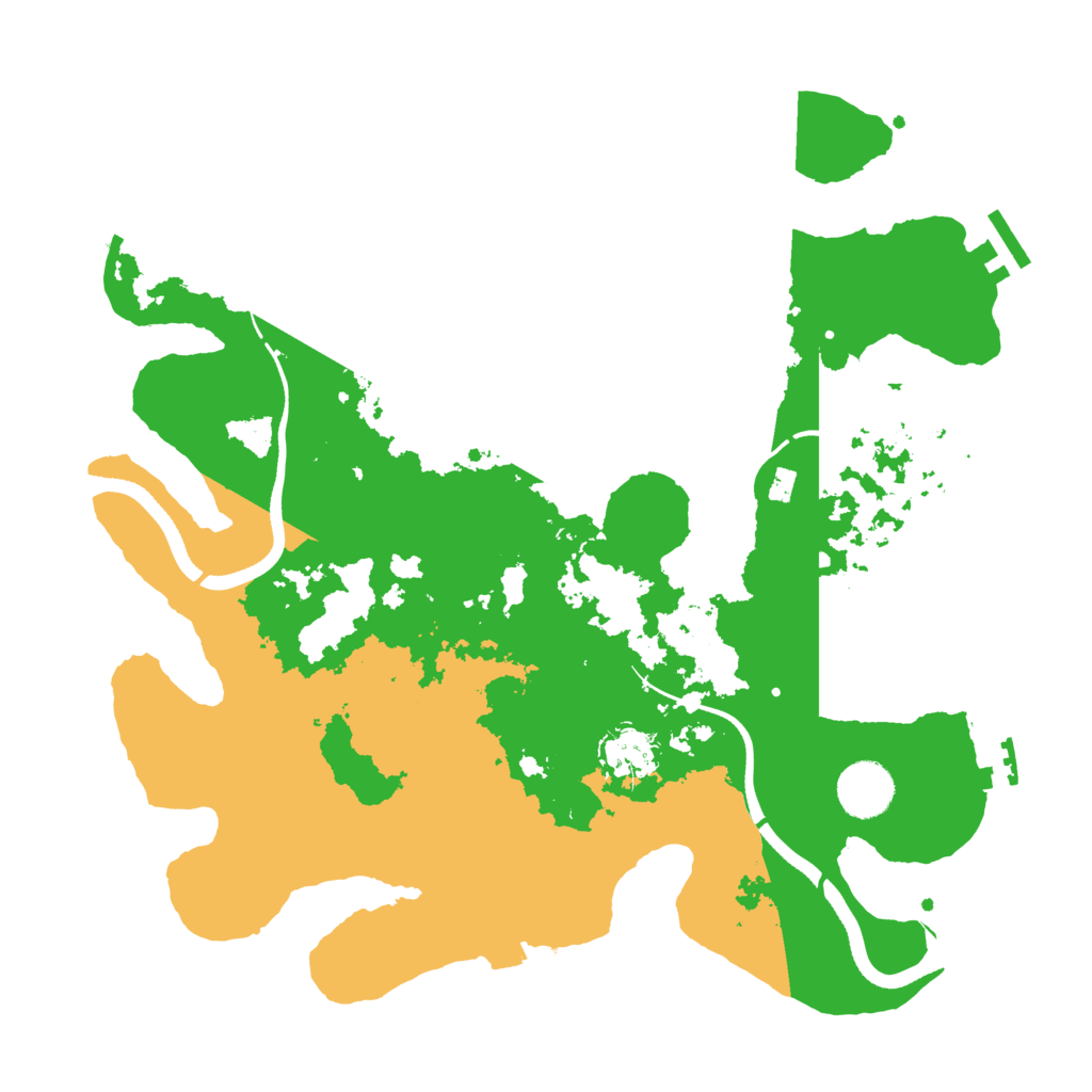 Biome Rust Map: Procedural Map, Size: 3500, Seed: 1672028702