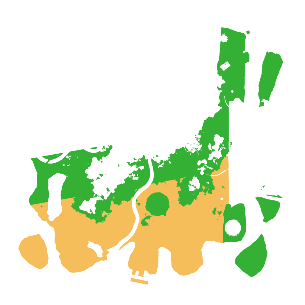 Biome Rust Map: Procedural Map, Size: 3500, Seed: 15932
