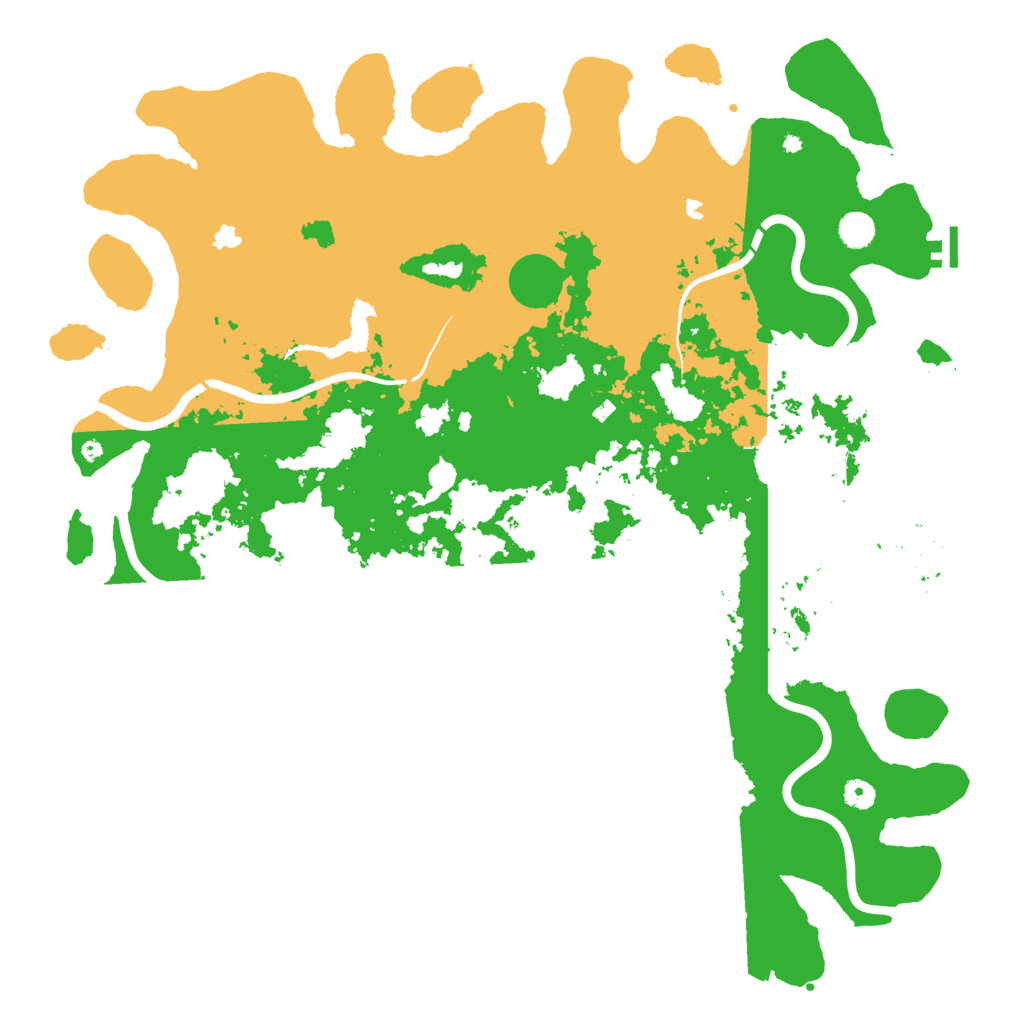 Biome Rust Map: Procedural Map, Size: 5000, Seed: 9876514