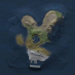 Thumbnail Rust Map: Procedural Map, Size: 1500, Seed: 2109951272, 3 Monuments