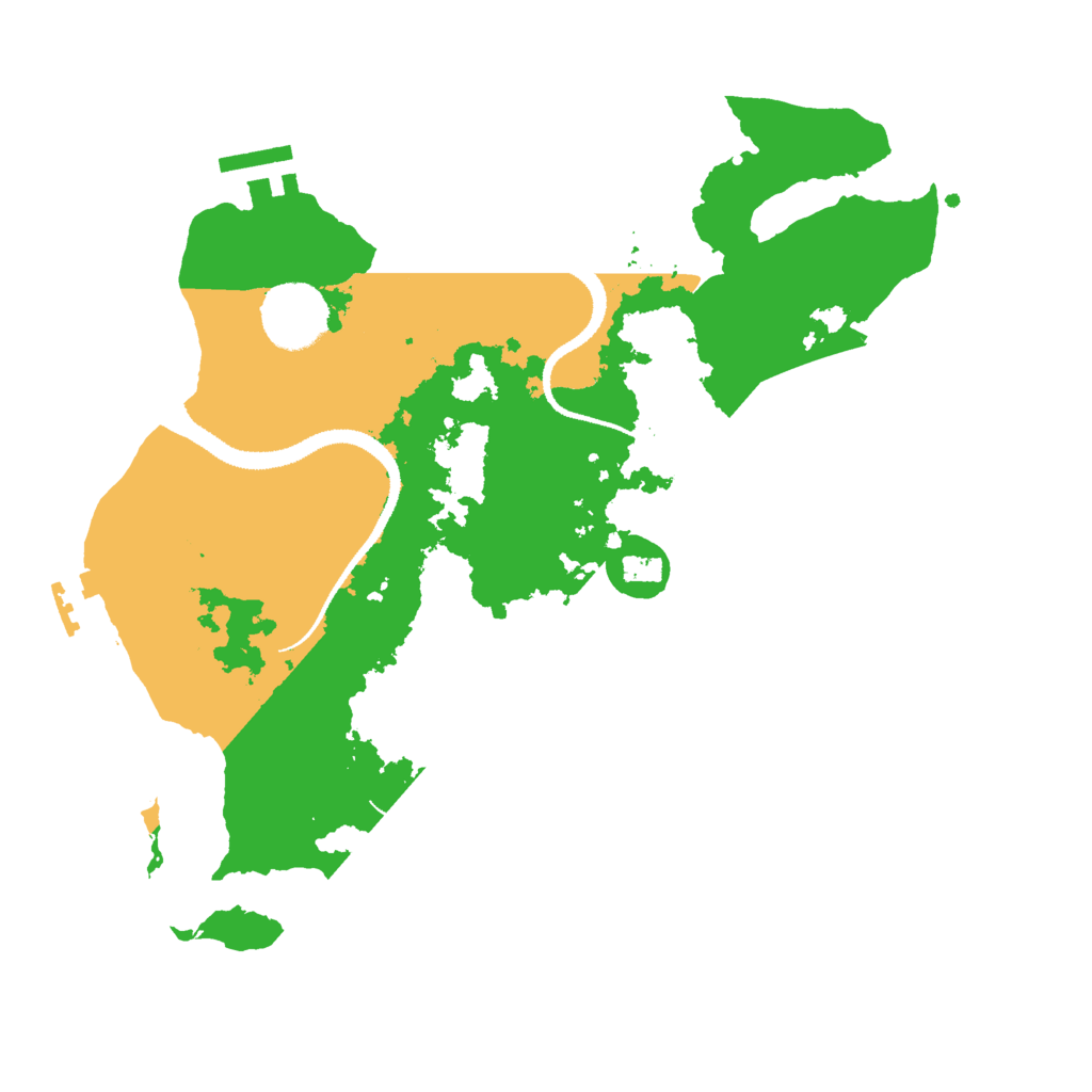 Biome Rust Map: Procedural Map, Size: 3000, Seed: 82916