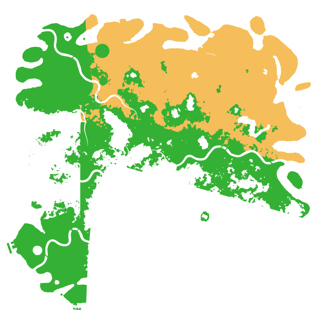 Biome Rust Map: Procedural Map, Size: 6000, Seed: 208