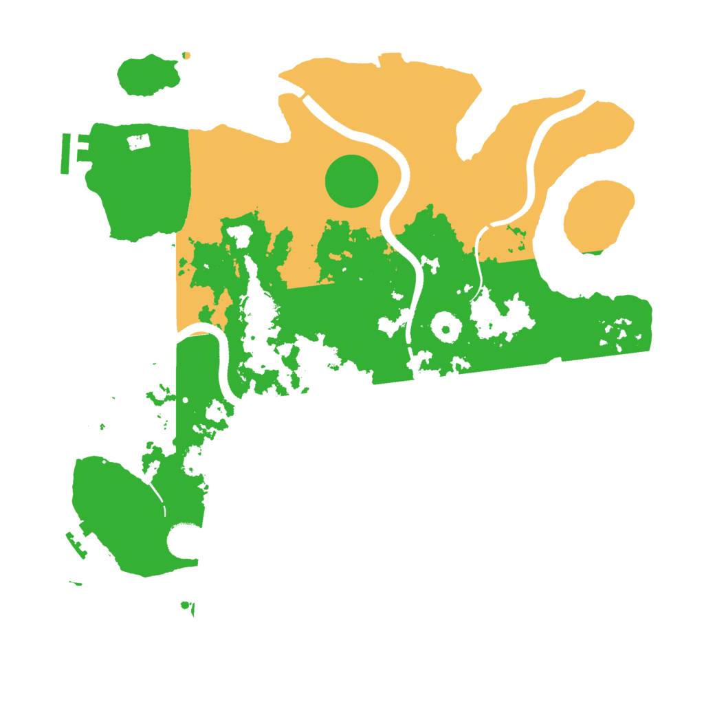 Biome Rust Map: Procedural Map, Size: 3500, Seed: 36236421