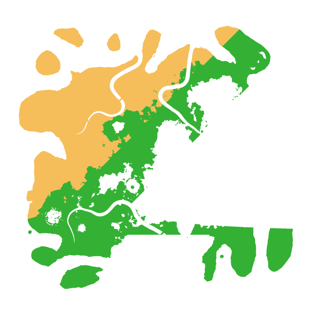 Biome Rust Map: Procedural Map, Size: 3500, Seed: 42781