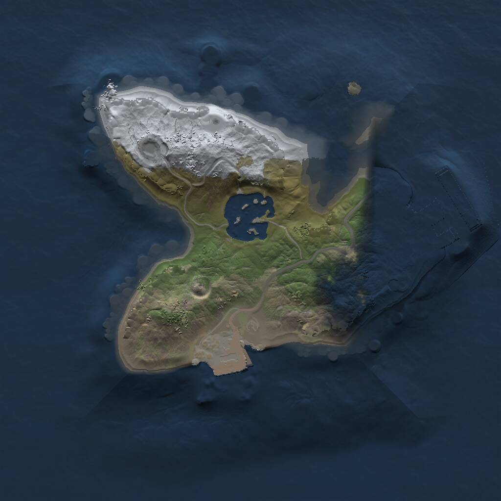 Rust Map: Procedural Map, Size: 1500, Seed: 979077617, 3 Monuments