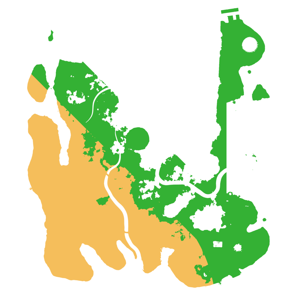Biome Rust Map: Procedural Map, Size: 3500, Seed: 583349682
