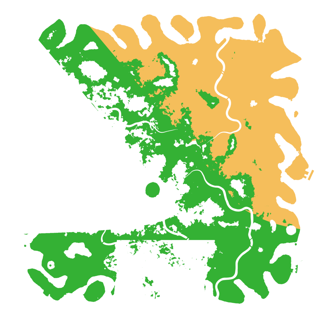 Biome Rust Map: Procedural Map, Size: 6000, Seed: 338303542