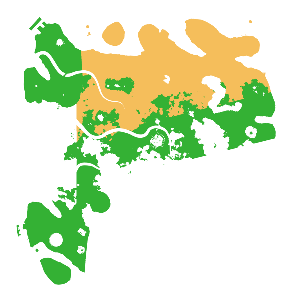 Biome Rust Map: Procedural Map, Size: 4000, Seed: 9989