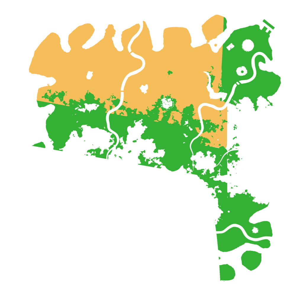 Biome Rust Map: Procedural Map, Size: 4500, Seed: 570783870