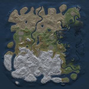 Thumbnail Rust Map: Procedural Map, Size: 4500, Seed: 570783870, 17 Monuments