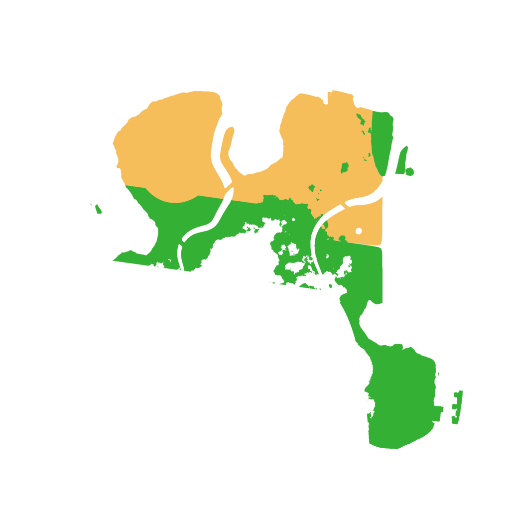 Biome Rust Map: Procedural Map, Size: 2300, Seed: 54351