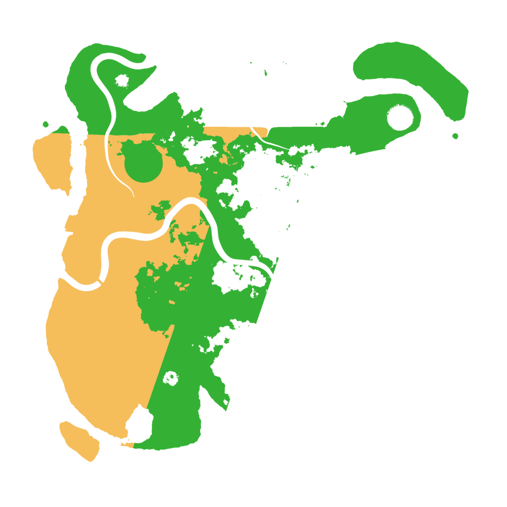 Biome Rust Map: Procedural Map, Size: 3500, Seed: 597605825