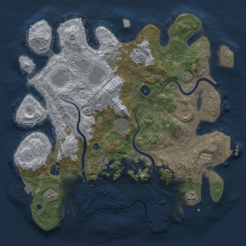 Rust Map: Procedural Map, Size: 3750, Seed: 1771589196, 15 Monuments