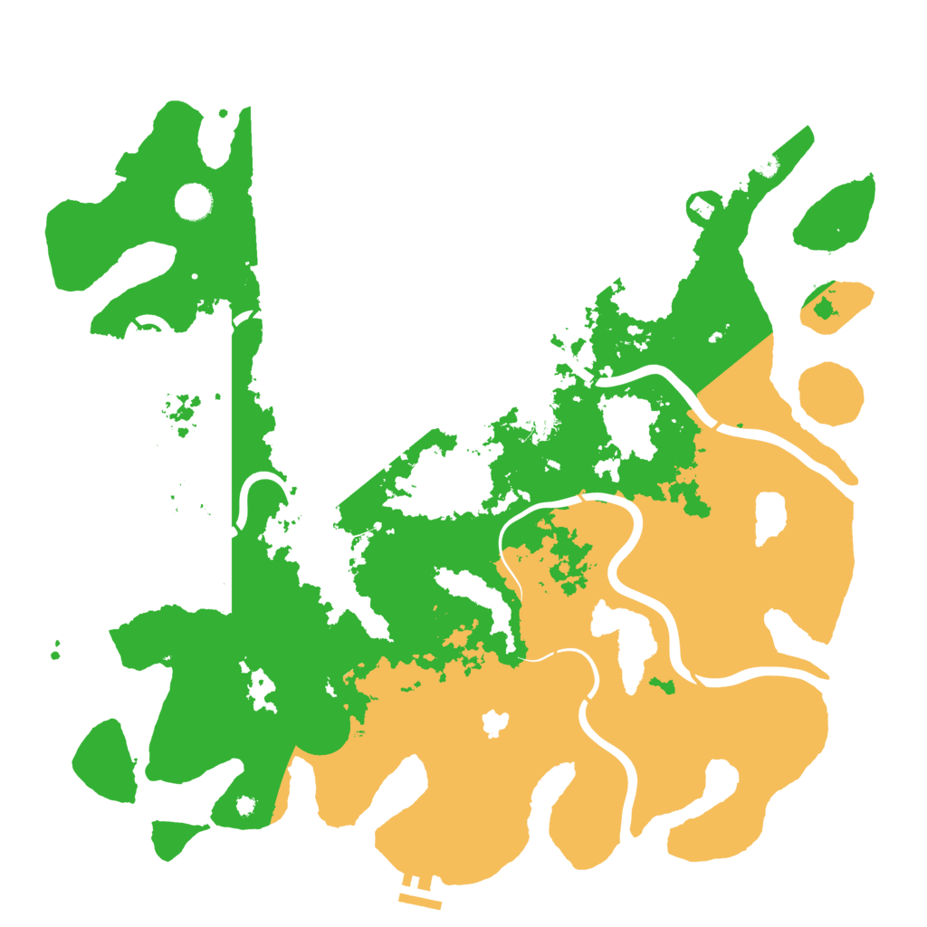 Biome Rust Map: Procedural Map, Size: 4350, Seed: 99887