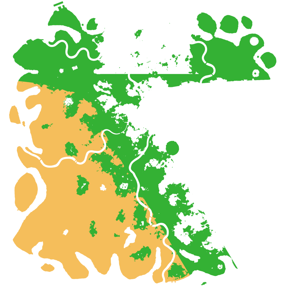 Biome Rust Map: Procedural Map, Size: 6000, Seed: 23225