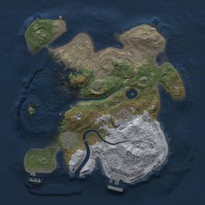 Thumbnail Rust Map: Procedural Map, Size: 2800, Seed: 15486, 9 Monuments