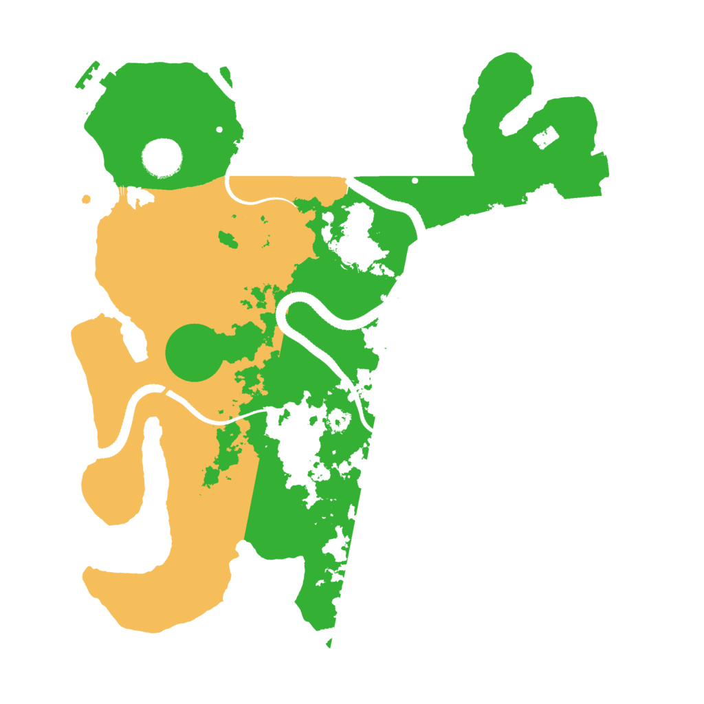 Biome Rust Map: Procedural Map, Size: 3200, Seed: 636345975