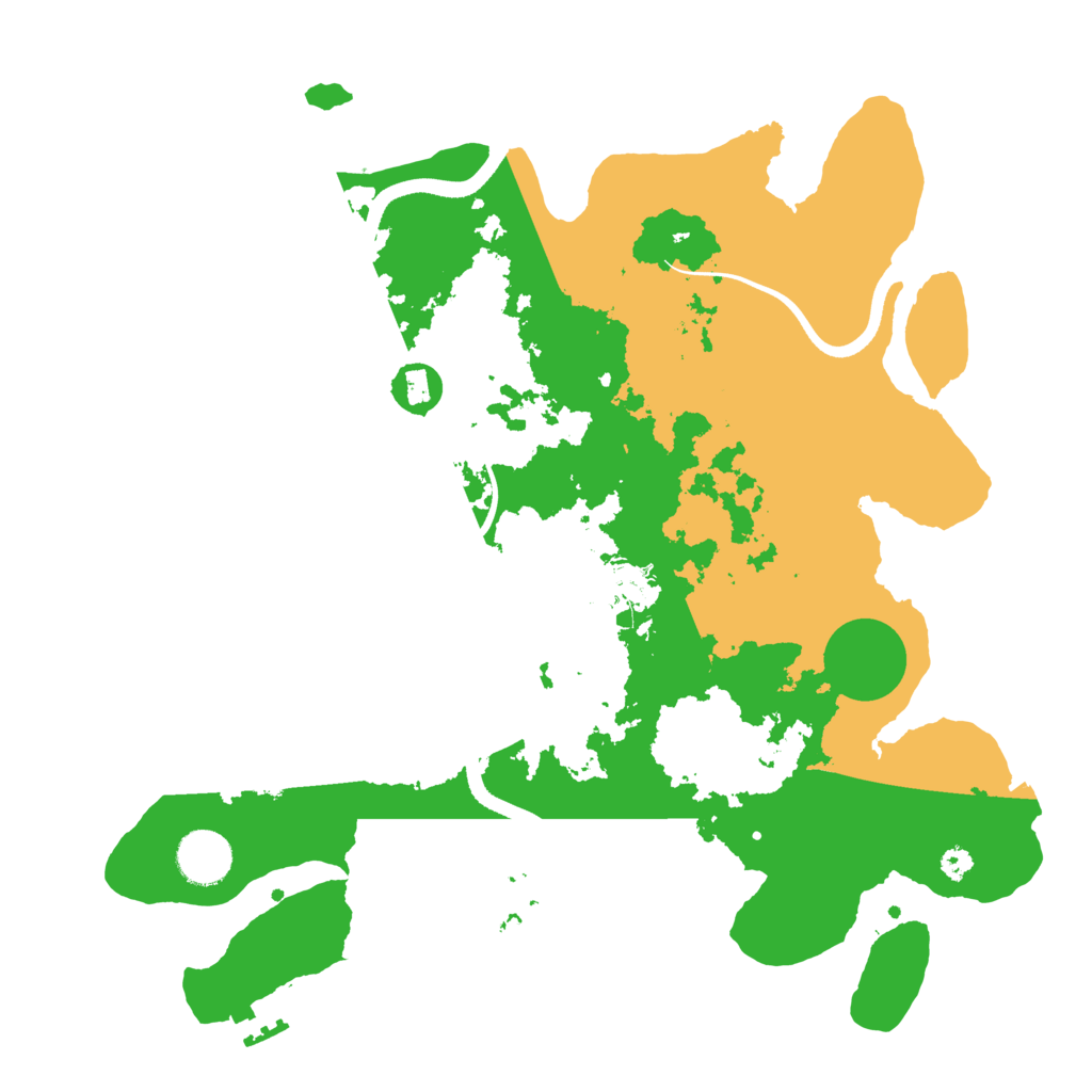 Biome Rust Map: Procedural Map, Size: 3500, Seed: 116693