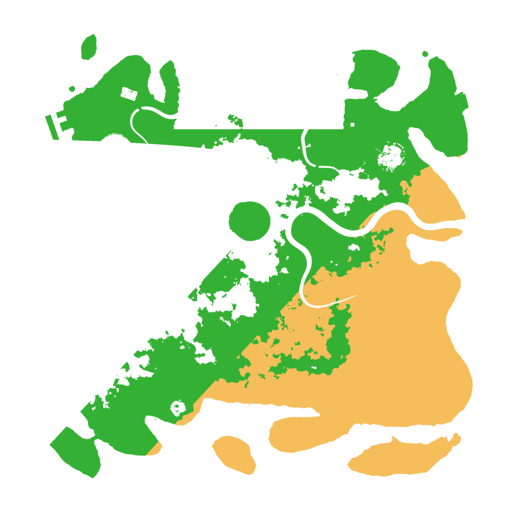 Biome Rust Map: Procedural Map, Size: 3500, Seed: 764862296