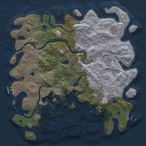 Thumbnail Rust Map: Procedural Map, Size: 4500, Seed: 820321977, 16 Monuments