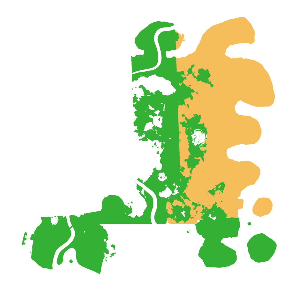 Biome Rust Map: Procedural Map, Size: 3500, Seed: 13090