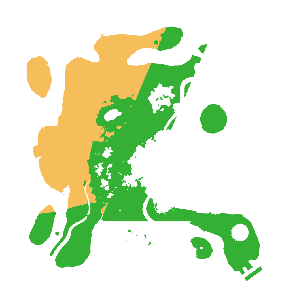 Biome Rust Map: Procedural Map, Size: 3000, Seed: 1092