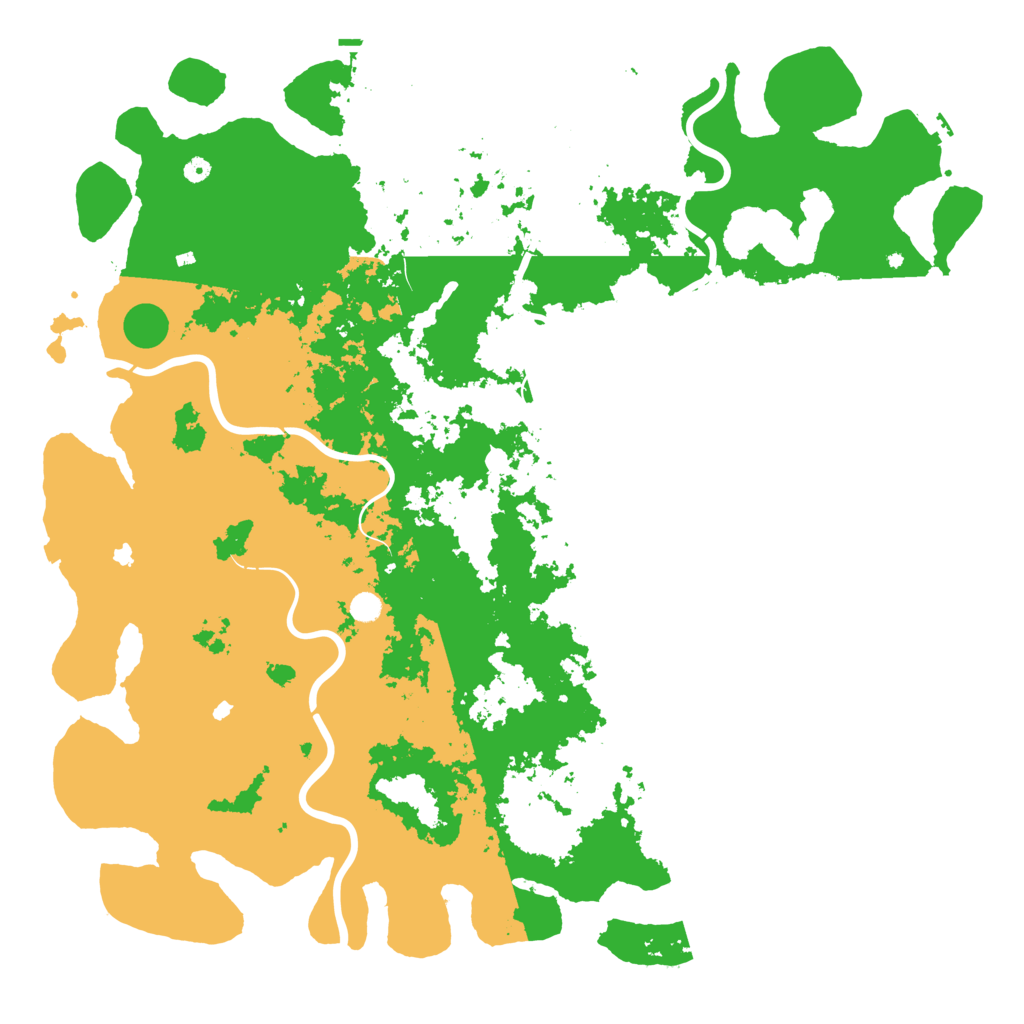 Biome Rust Map: Procedural Map, Size: 6000, Seed: 52341
