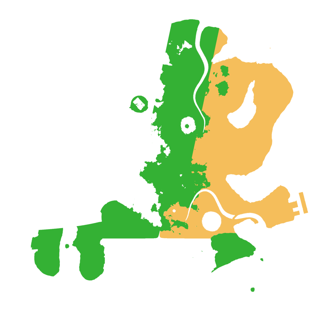 Biome Rust Map: Procedural Map, Size: 3000, Seed: 935115