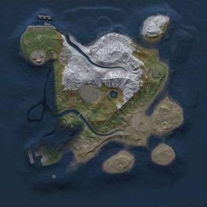 Thumbnail Rust Map: Procedural Map, Size: 2500, Seed: 1436500217, 8 Monuments