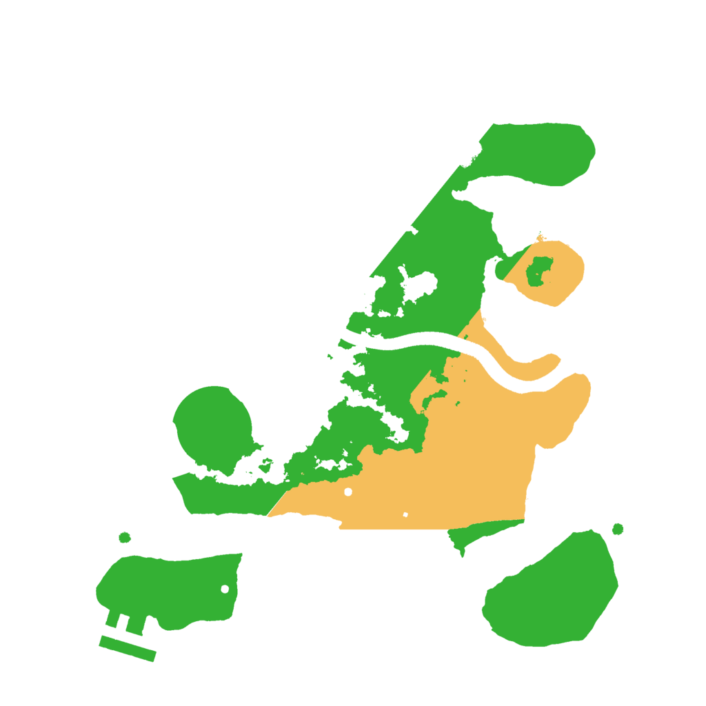 Biome Rust Map: Procedural Map, Size: 2500, Seed: 106443012